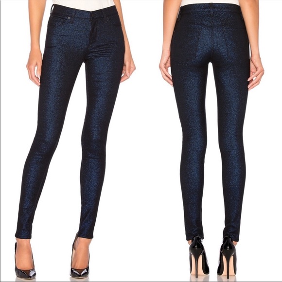 Hudson Jeans Denim - NWOT HUDSON NICO Super Skinny in glitter blue Sz 27